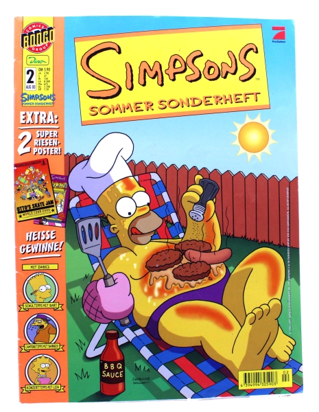 Simpsons Sommer Sonderheft Comic Nr. 2 von Dino Verlag